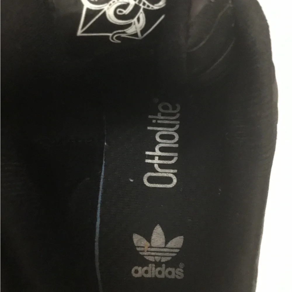 adidas Black Running Shoe Interior with Size Label